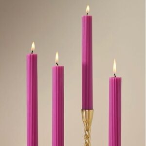 ⭐️NWT⭐️ Anthropologie Fluted Taper Candles, Set of 4